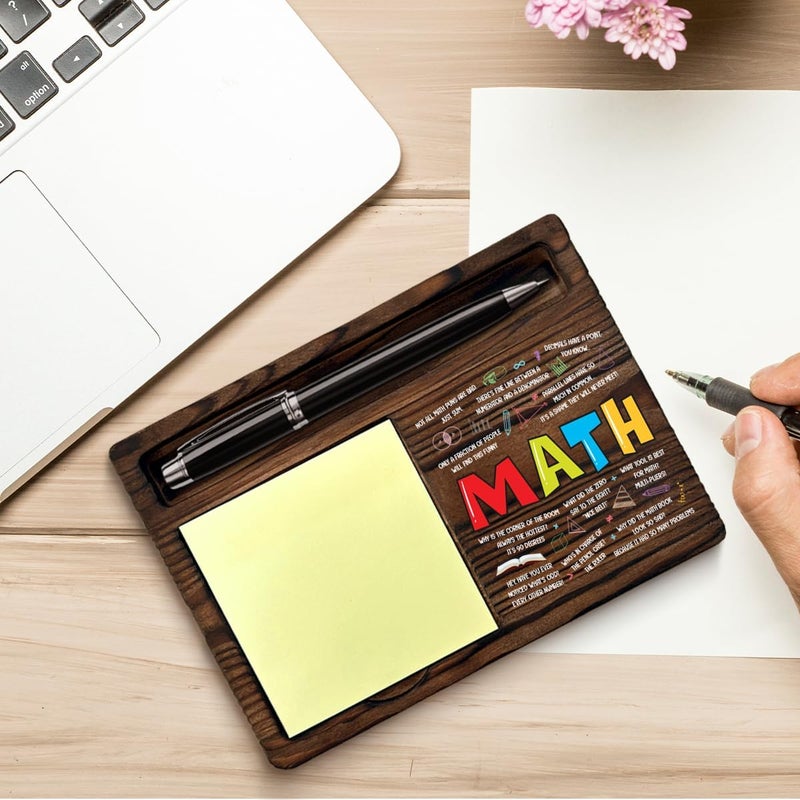 YGBF Math Teacher Gifts for Women Men, Gifts for Math Teacher Thank You Appreciation Retirement Back to School End of Year, Sticky Note Holder Classroom Office Decor - Image 3